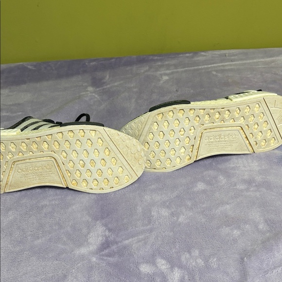 Adidas Black and White Knit Sneakers - Picture 6 of 7